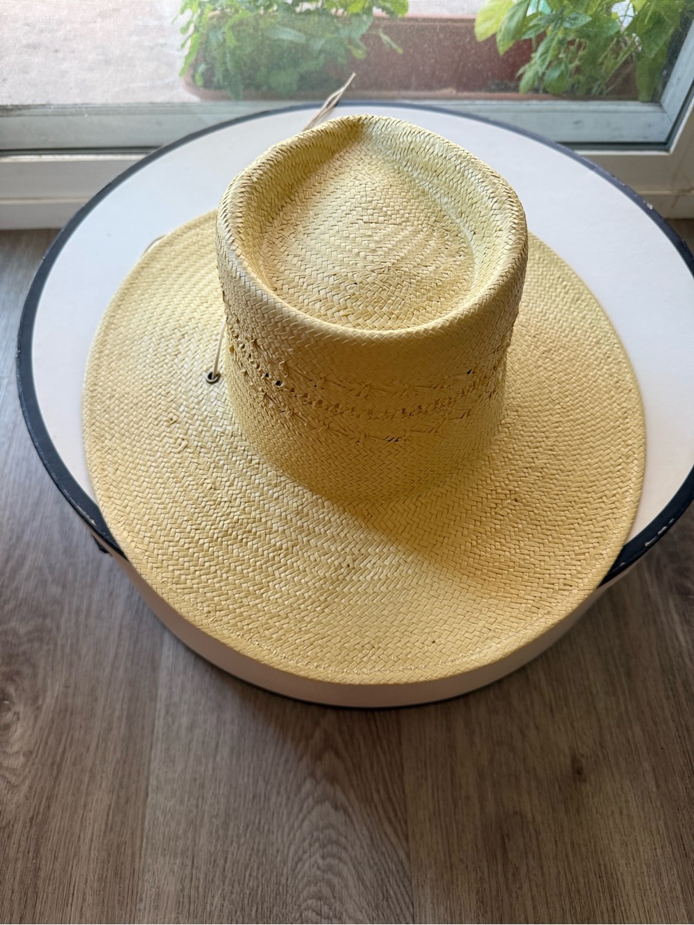 lack of color the baja sunlight paper straw western fedora summer sun hat small - Picture 4 of 7